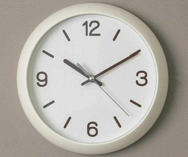 ArtStation White Dome Round Noiseless Wall Clock Resources