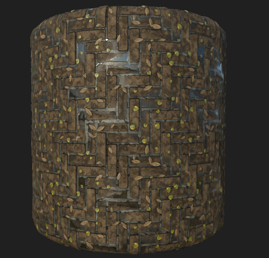 ArtStation - Ground Brick Material 3 | Resources