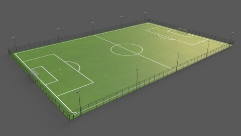 PBR Modular Outdoor Soccer and Football Field