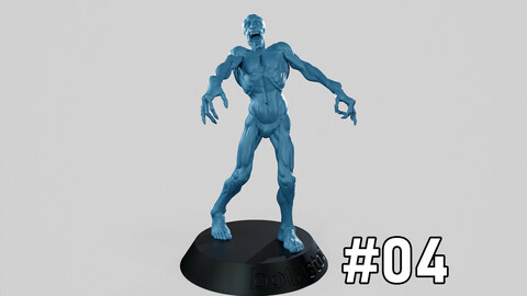 Zombie Undead Pose 04 3D print model