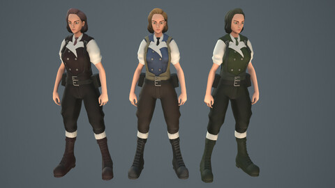 Game Ready Characters - Survivor02_Female Commander