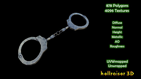 Handcuffs - PBR - Textured