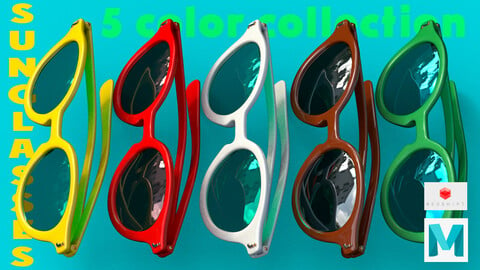 Sunglasses in 5 different colors