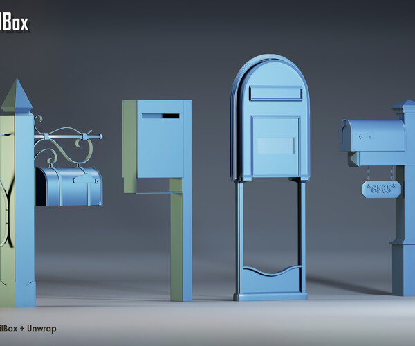 ArtStation - Exterior Mailbox | Game Assets