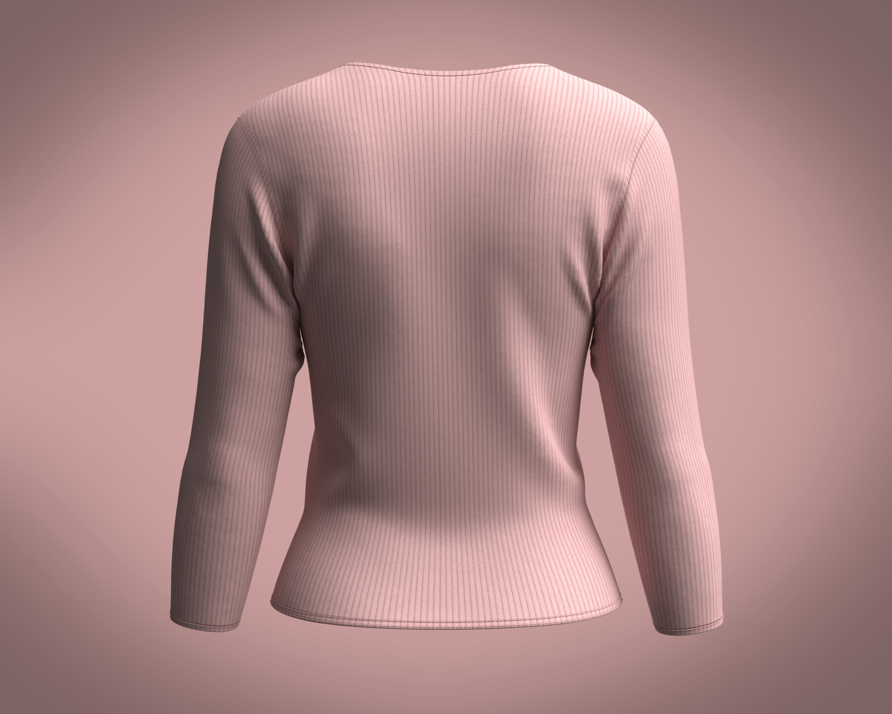 A Knit Top With Deep V Neckline And Yoke Design main image 1