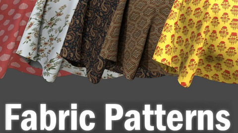 10 Fabric Patterns Seamless and Tileable Vol. 6