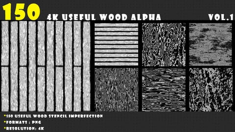 150 High Quality Useful Wood Stencil Imperfection vol.1