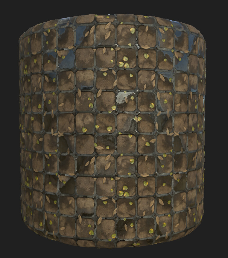 ArtStation - Ground Brick Material 4 | Game Assets