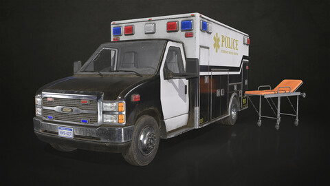 Ambulance Type 5 - Low Poly