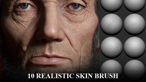 10 Realistic skin brush - Microdetails