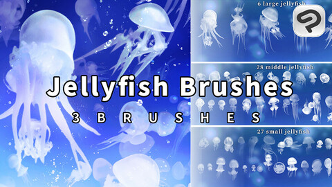 3 Jellyfish Brushes for ClipStudioPaint/61 PNG images