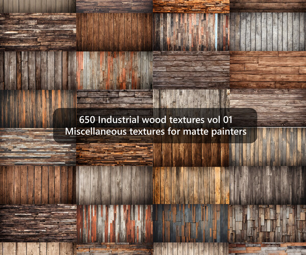 ArtStation 650 Industrial wood textures vol 01 Artworks