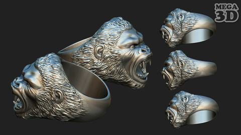 Gorilla ring 220913 3D print model
