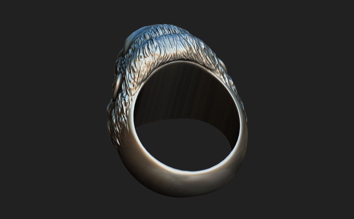 ArtStation - Gorilla ring 220913 3D print model | Resources