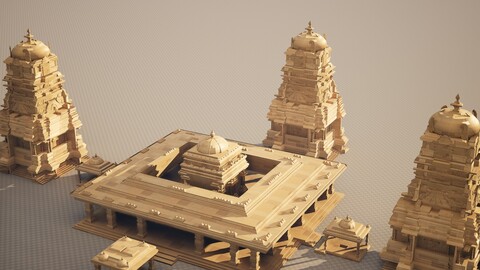 Temple_Bundle_Pack 3D Model