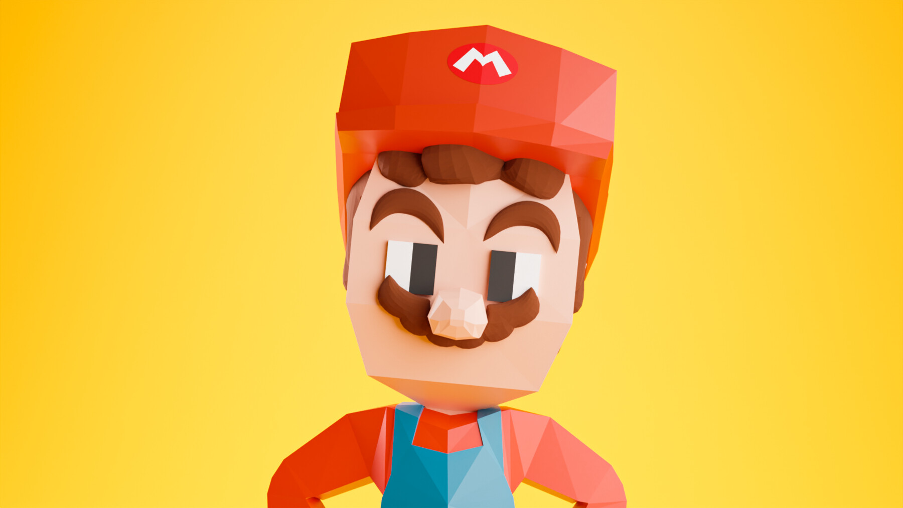 ArtStation - Super Mario Low Poly Rigged 3D Model | Game Assets