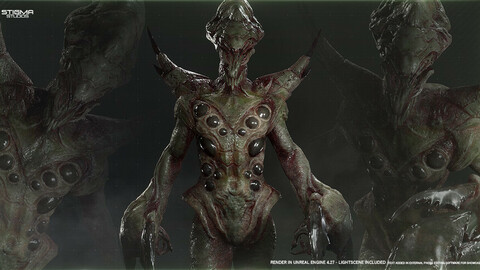 Insektoid Monster 02 - Game Assets + Extra