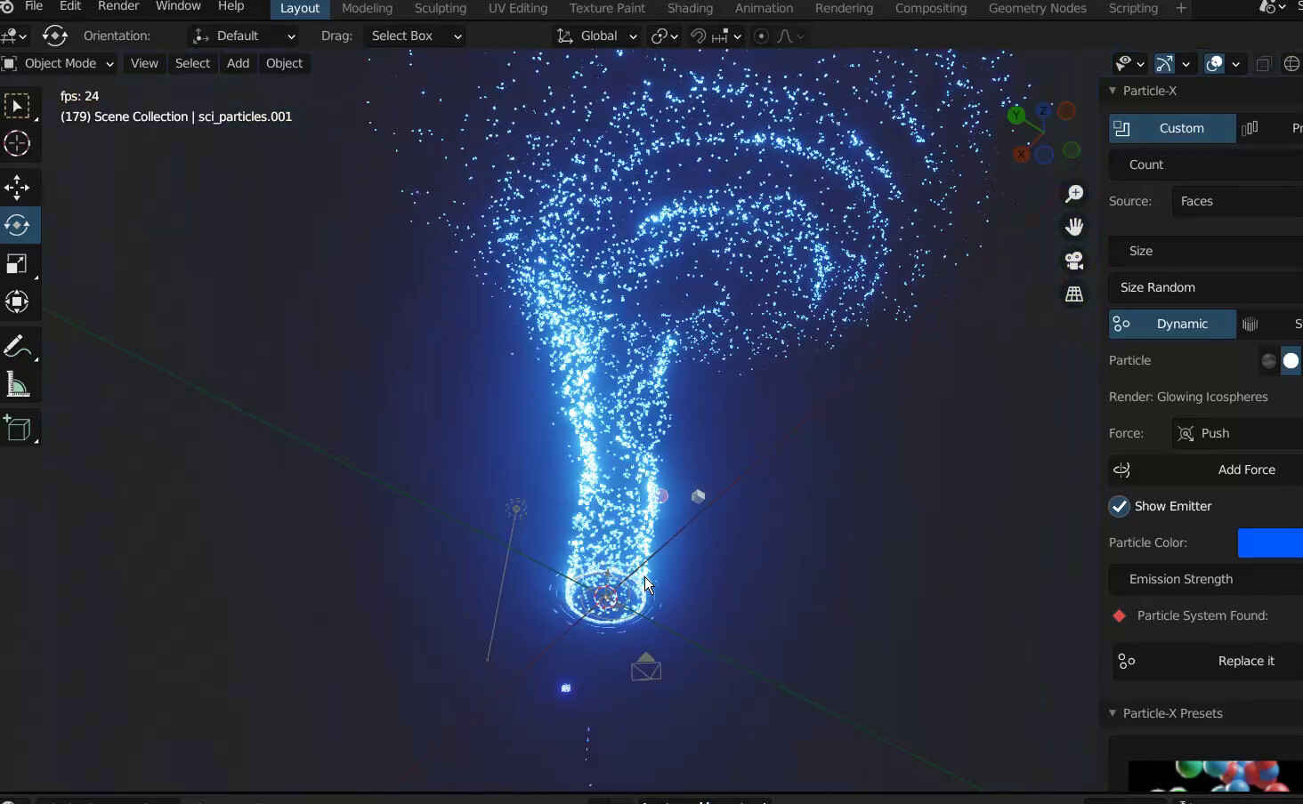 ArtStation Particles X Pro Blender Addon Resources