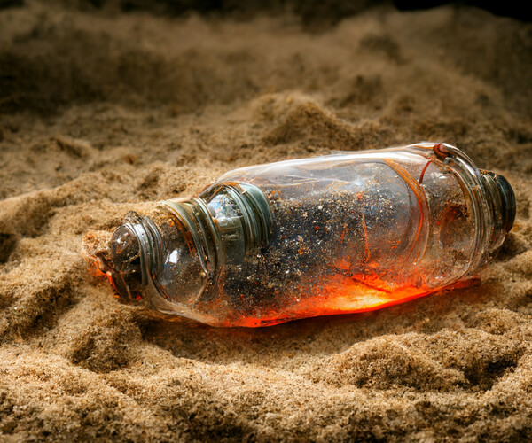 ArtStation Message in a bottle Artworks