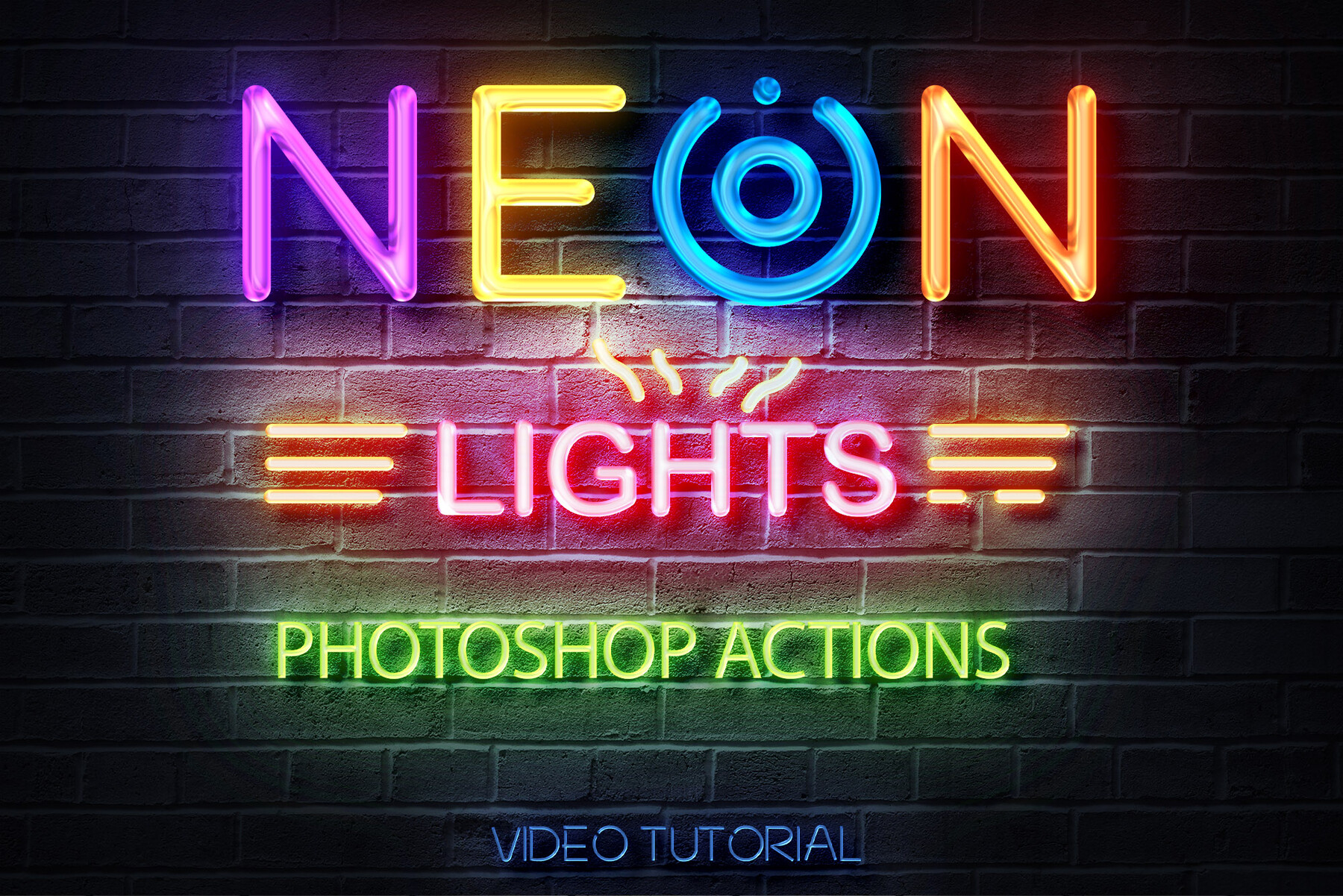 ArtStation - Neon Photoshop Actions, Neon Maker Neon Template Creator, Neon Sign Photoshop Action, Glowing street light neon | Artworks