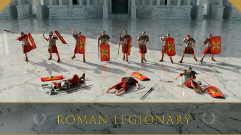 Roman Legionaries - 3D models