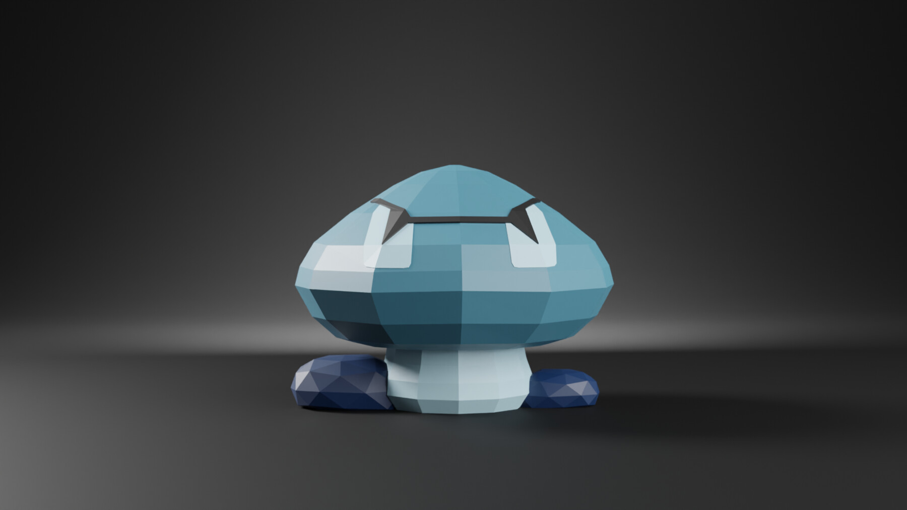 ArtStation - Blue Goomba Super Mario Bros Low Poly 3D Model | Game Assets