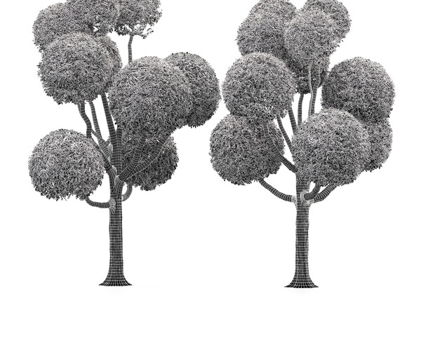 ArtStation - Fancy shaped decorative tree | Resources