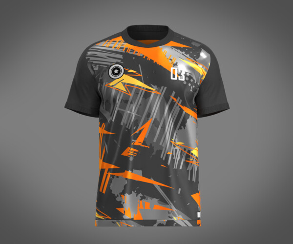 ArtStation Soccer Black jersey Player03 Resources