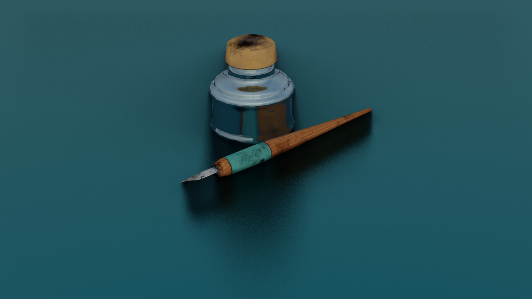 ArtStation - INK PEN GAME READY LOW 3D MODEL | Game Assets