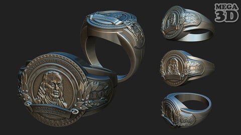 Dollar Ring 220915 3D print model
