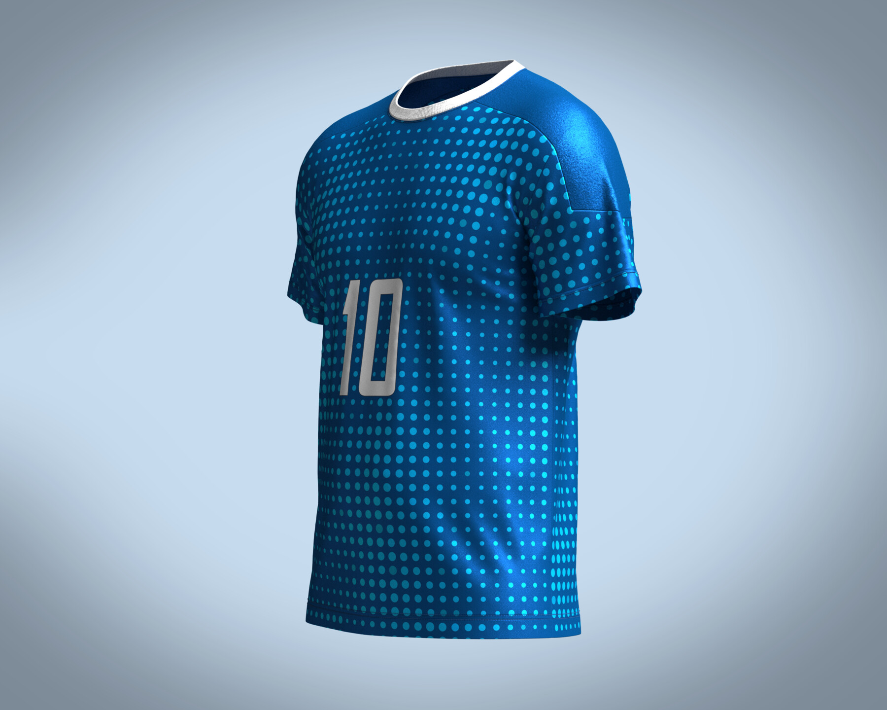 3D Soccer Dark Blue jersey Player 07 - TurboSquid 1950238