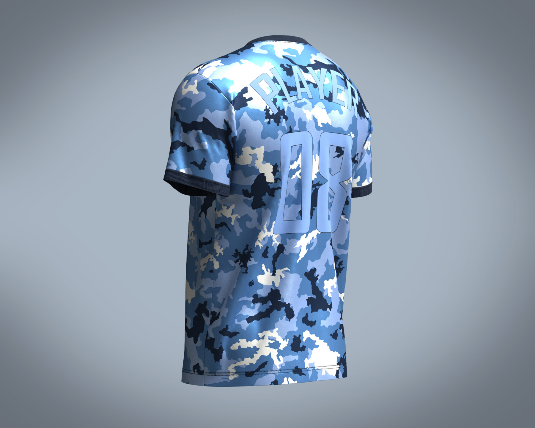 ArtStation - Soccer Camo Jersey Player-08