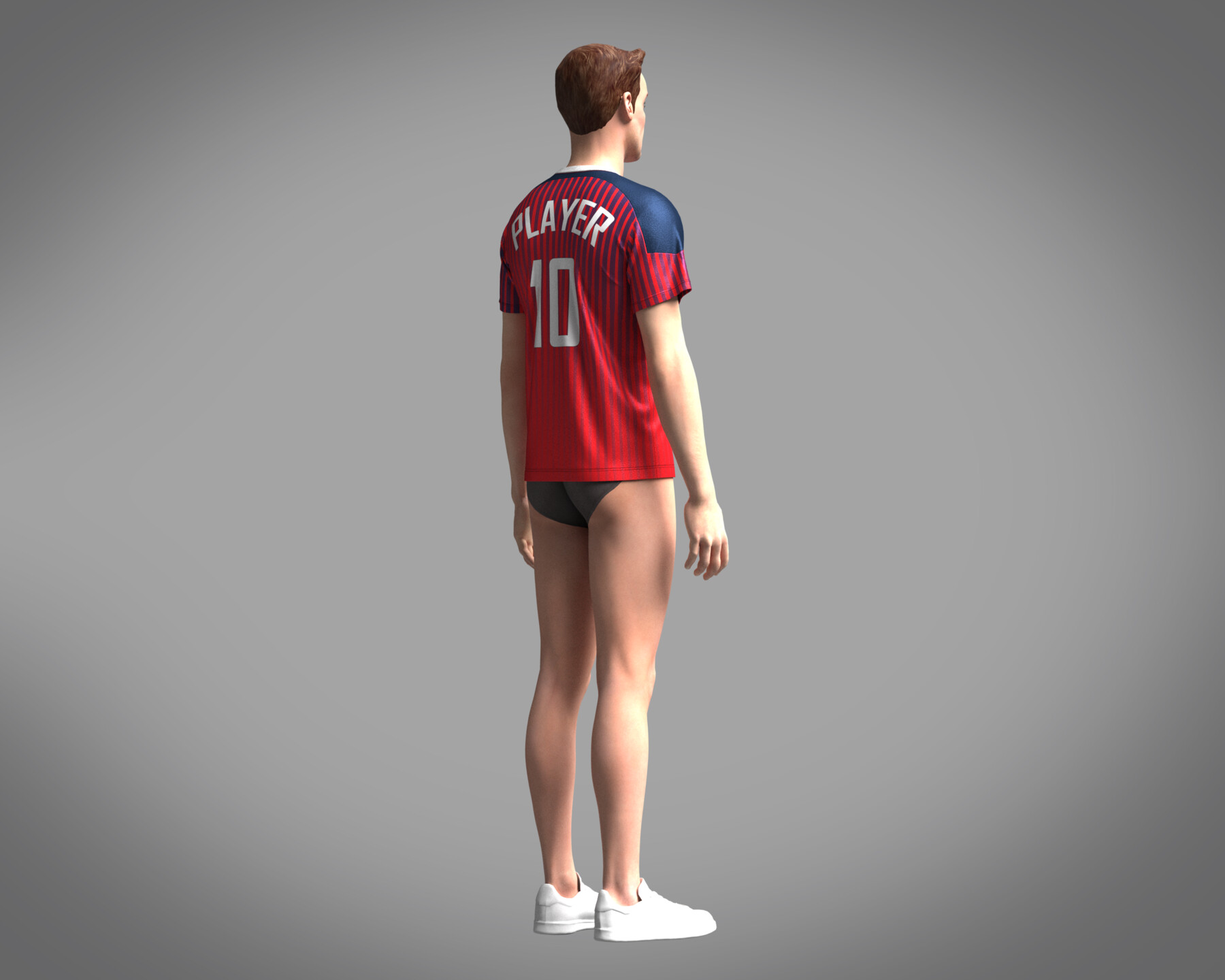 ArtStation - Mens Soccer Hot Pink and Purple Jersey Player-10