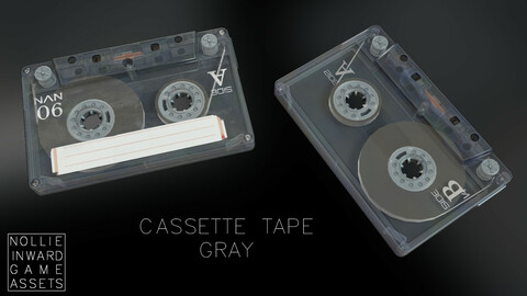 Cassette Tape Transparent Gray