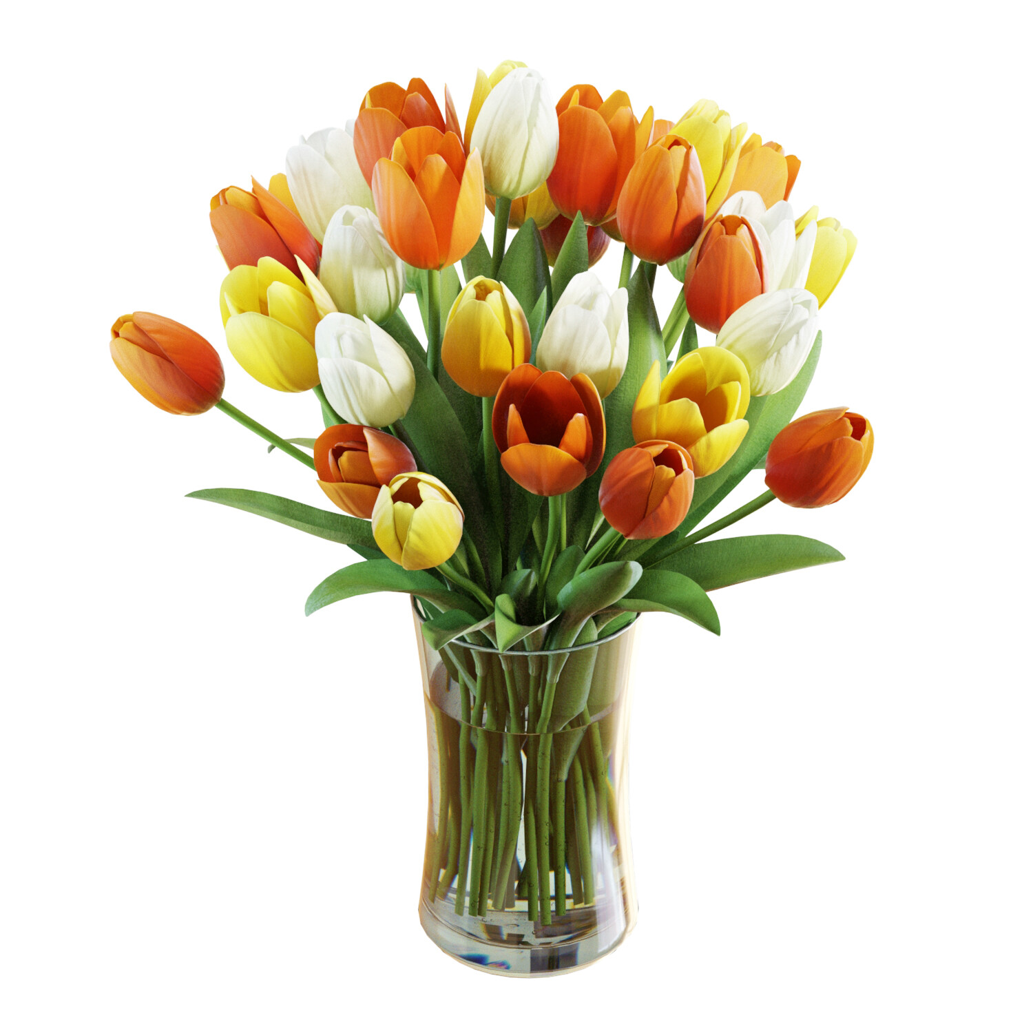ArtStation - 3D Model / Flower Set 29 / Multicolor Tulips Bouquet ...