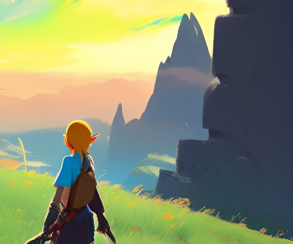 ArtStation - Breath of the wild 2500 jpg fanart | Artworks