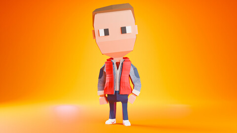 Marty - 3D Low Poly Character