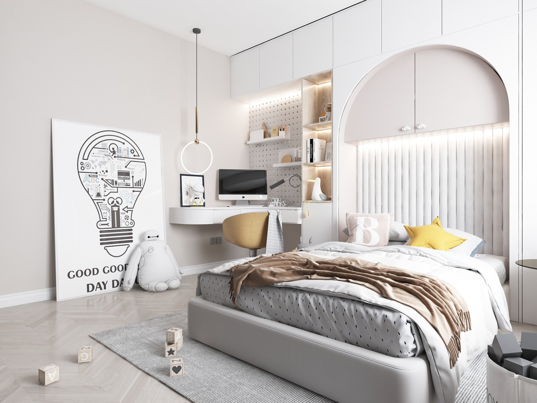 ArtStation - Kids Bedroom - Children Bedroom - 038 | Resources