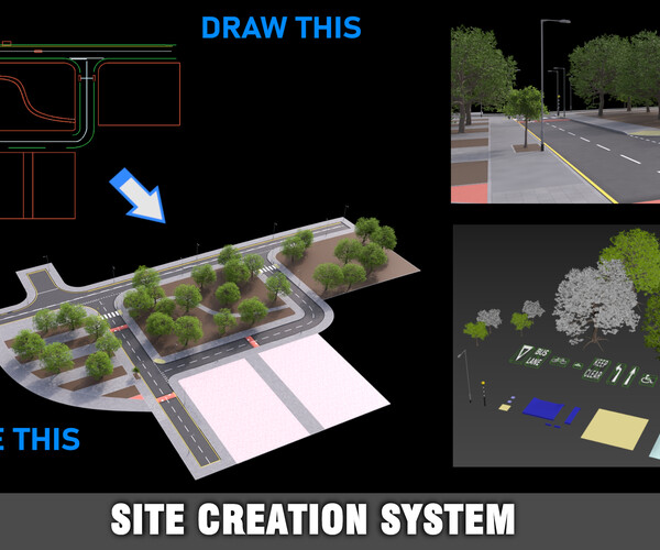 ArtStation - Site Creation System (3D Max, Railclone, Forest Pack, VRay ...