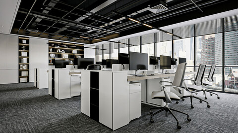 Office space design 01 - Free Download