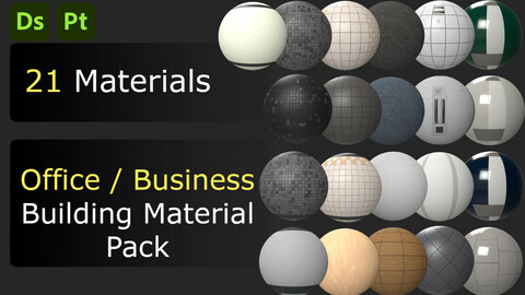 Business & Office Building Material Pack (21 Materials)