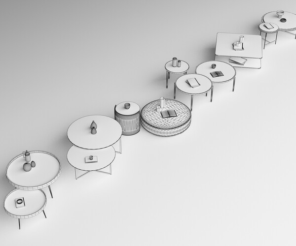 ArtStation Coffee Table Waiting Table 004 Resources