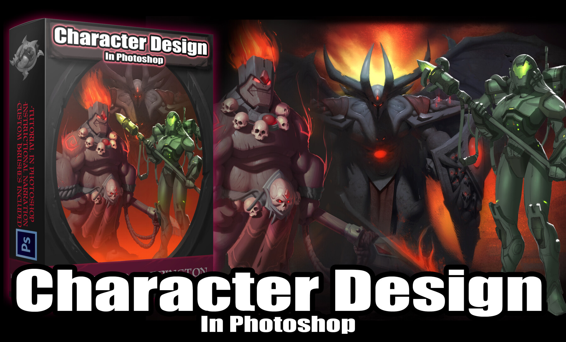 character concept design and development in photoshop download