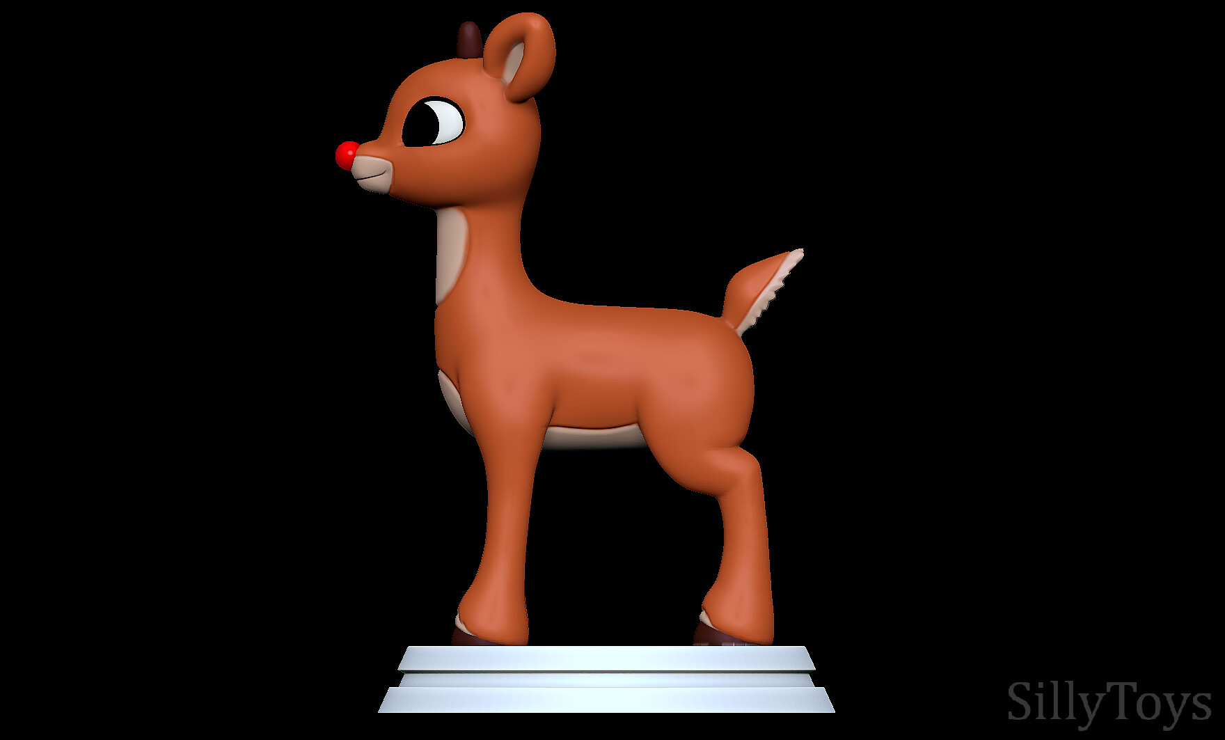 Artstation Rudolph The Red Nosed Reindeer 3d Print Model Resources 3411