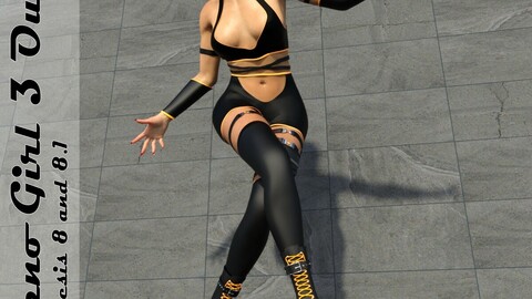 Hypno Girl 3 Outfit for Genesis 8 and 8.1