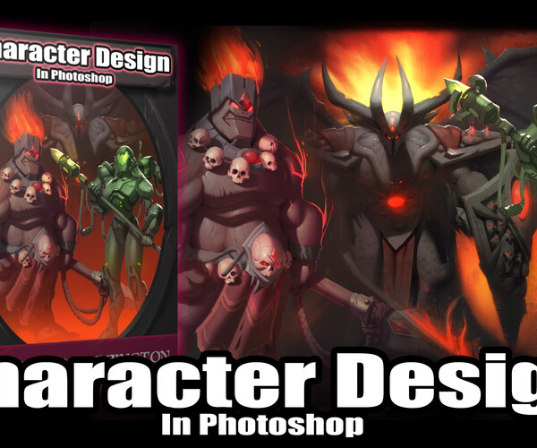 character concept design and development in photoshop download