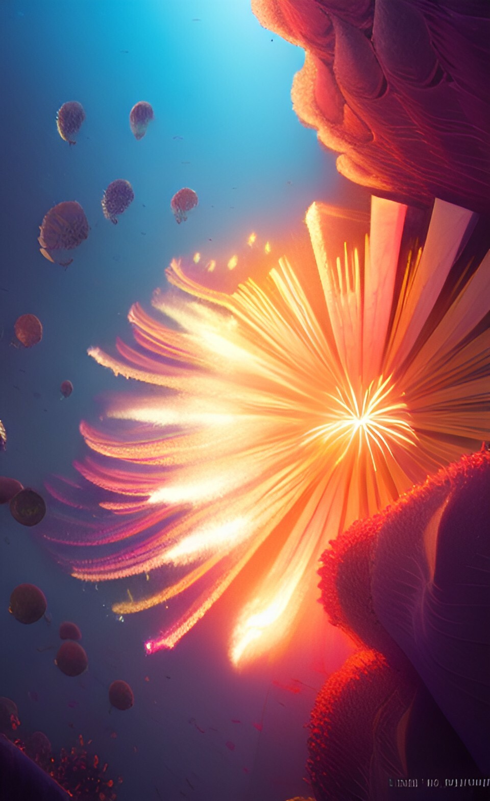 ArtStation FireWork UnderWater 1000 jpg wallpaper background pack