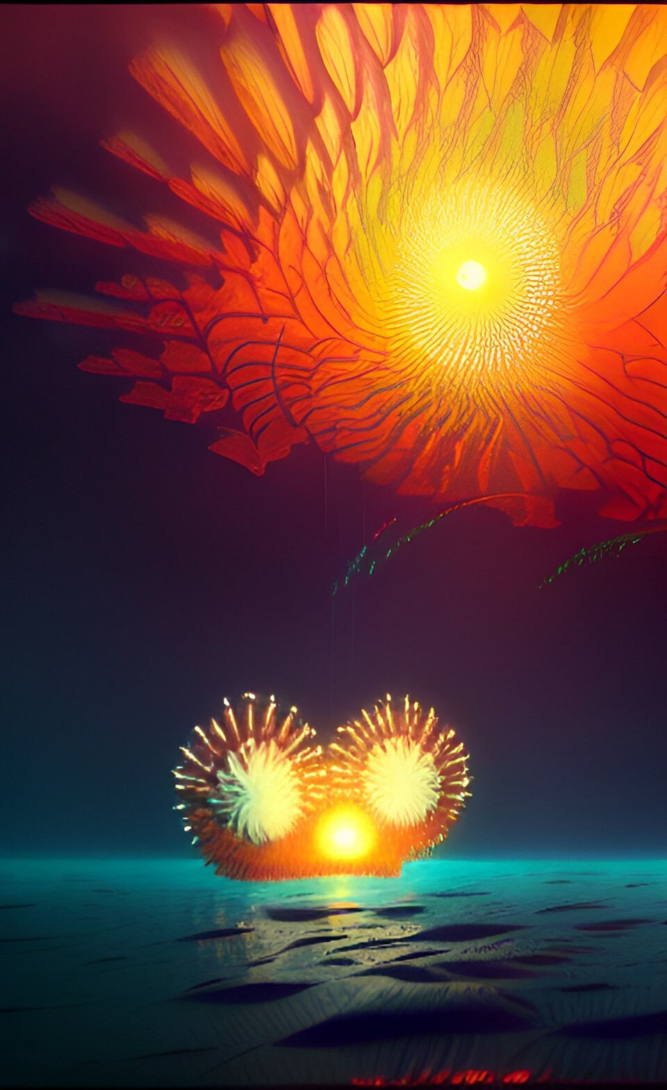 ArtStation FireWork UnderWater 1000 jpg wallpaper background pack