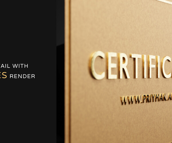ArtStation 3D NFT Certificate resource for Blender (Cycles render