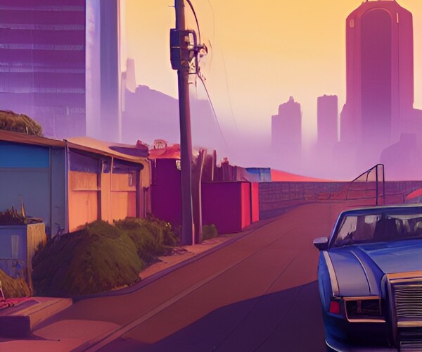 ArtStation - Gta Screen City 1800 jpg Background pack collection | Artworks